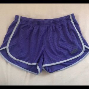 PURPLE NETTED SHORTS